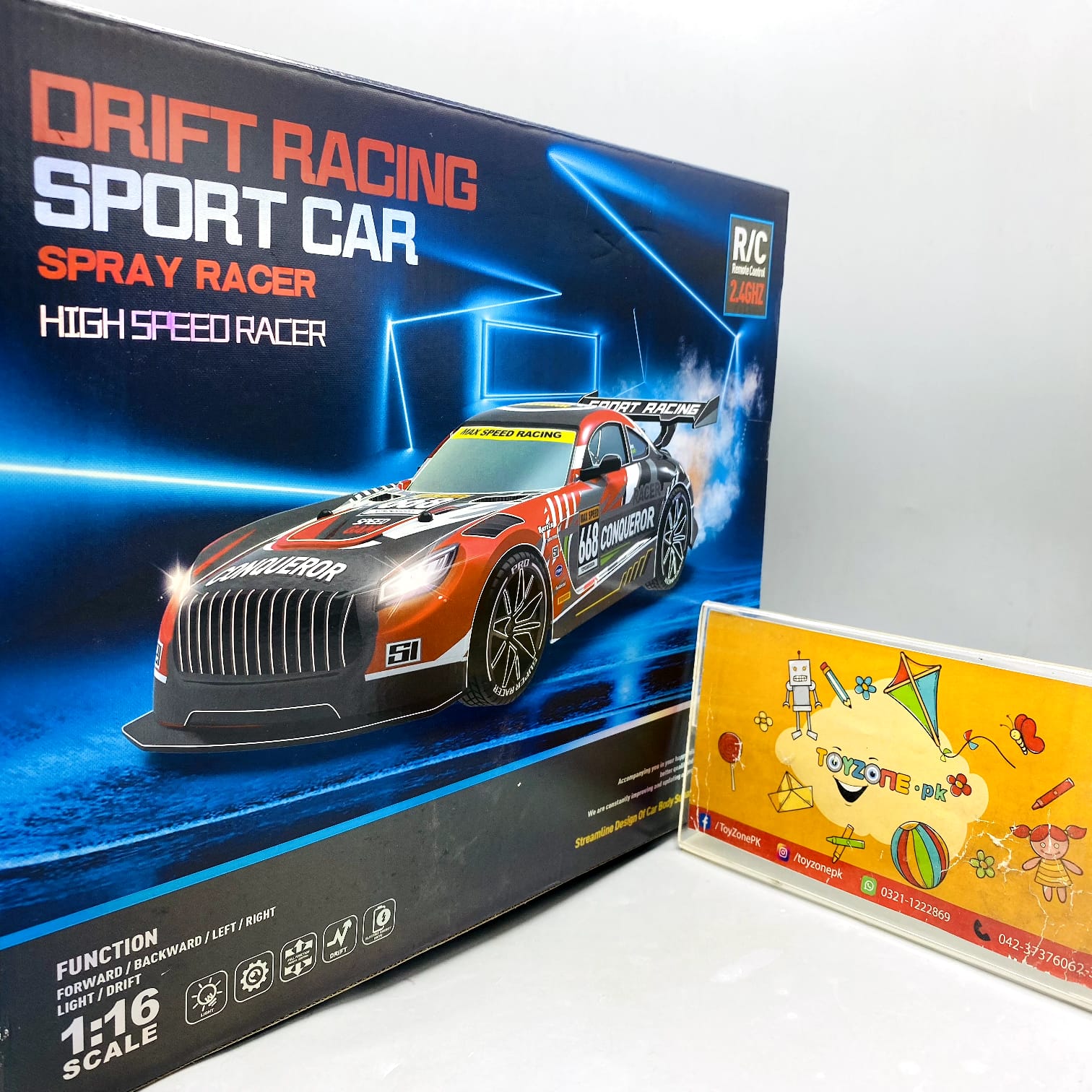 High-Speed Drift Sport Racing Car with Smoke Effect
