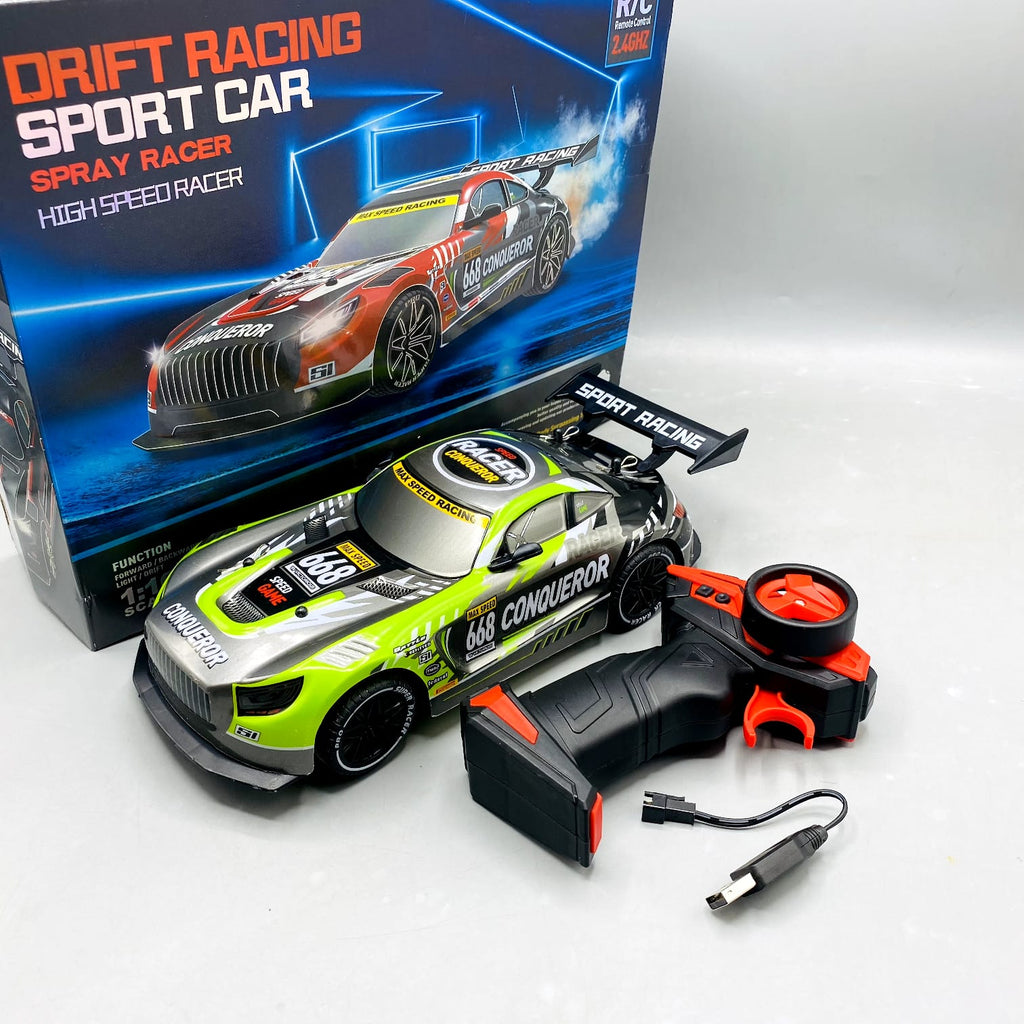 High-Speed Drift Sport Racing Car with Smoke Effect