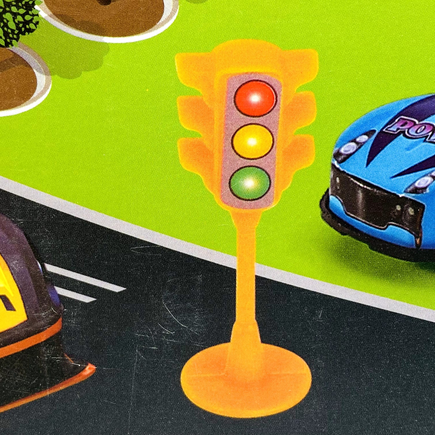 Manual Gas Station Play Mat Track