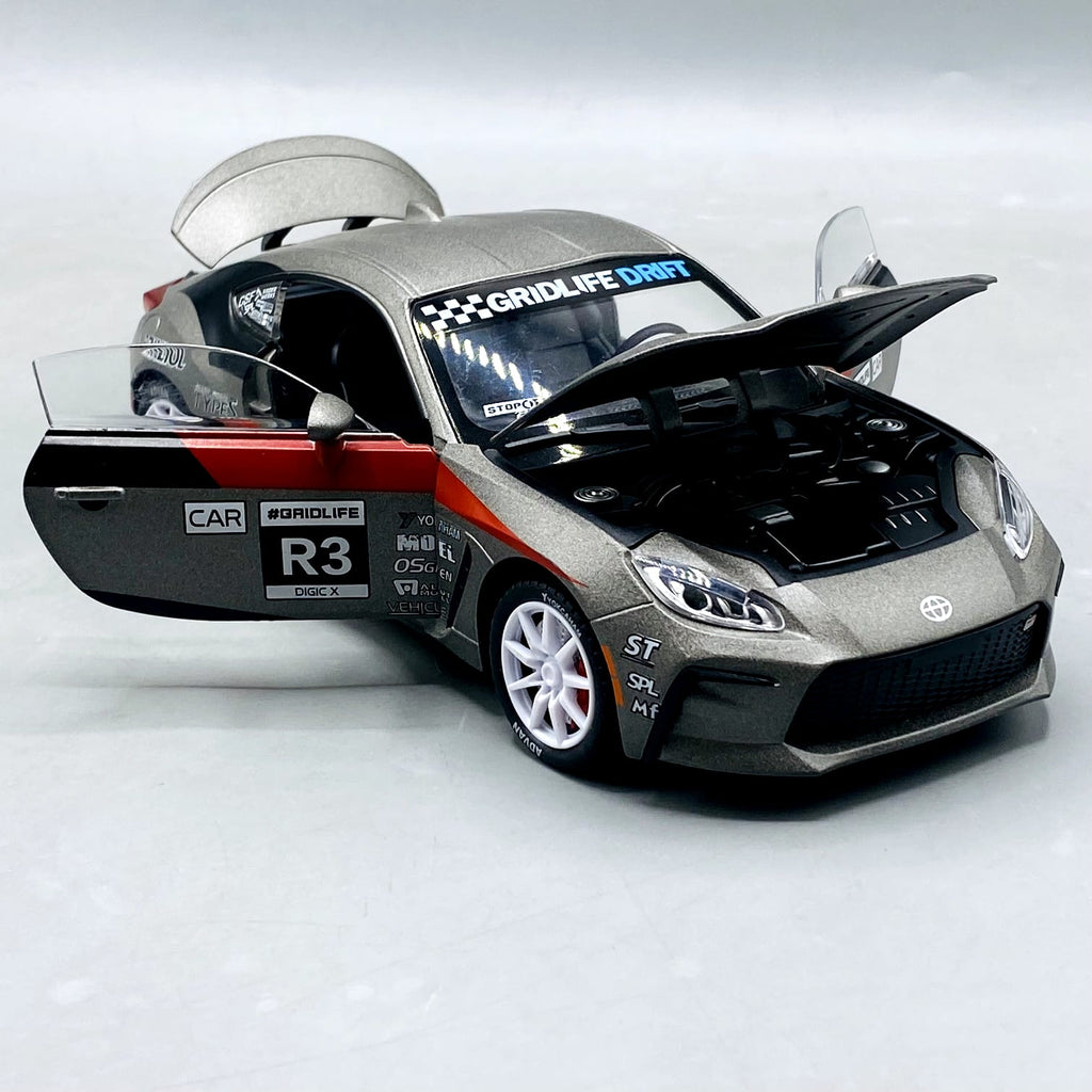 1:24 Diecast Toyota GR 86 GDM Racing Car With Light And Sound