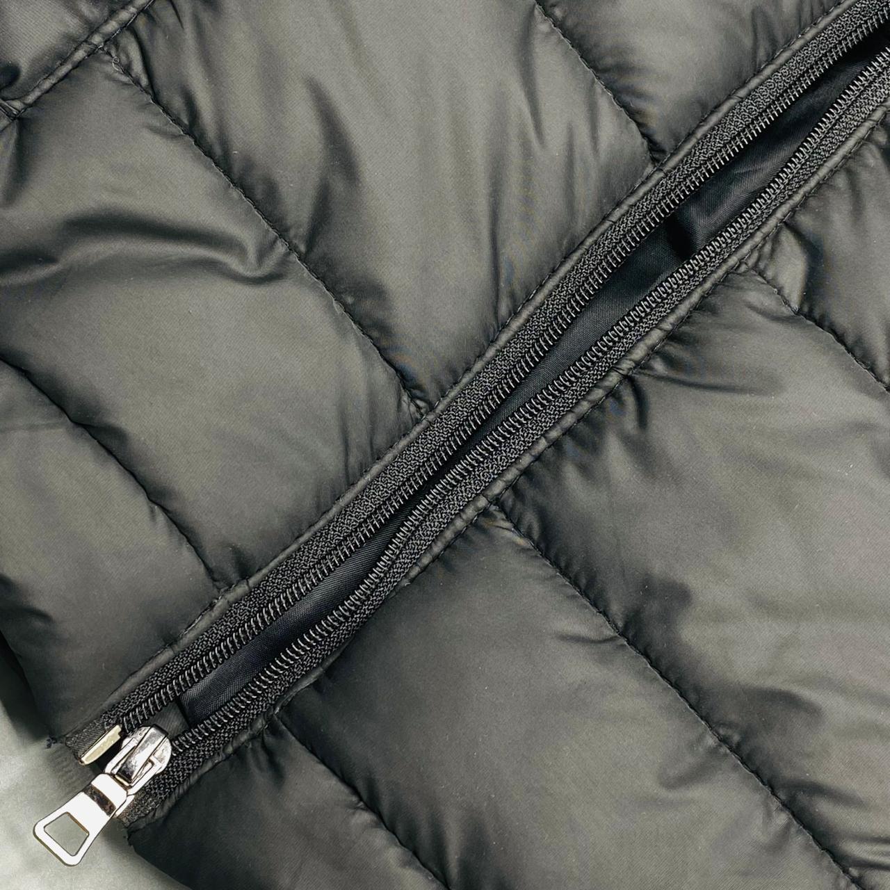 Black Color Winter Puffer Jacket with 3 Pockets