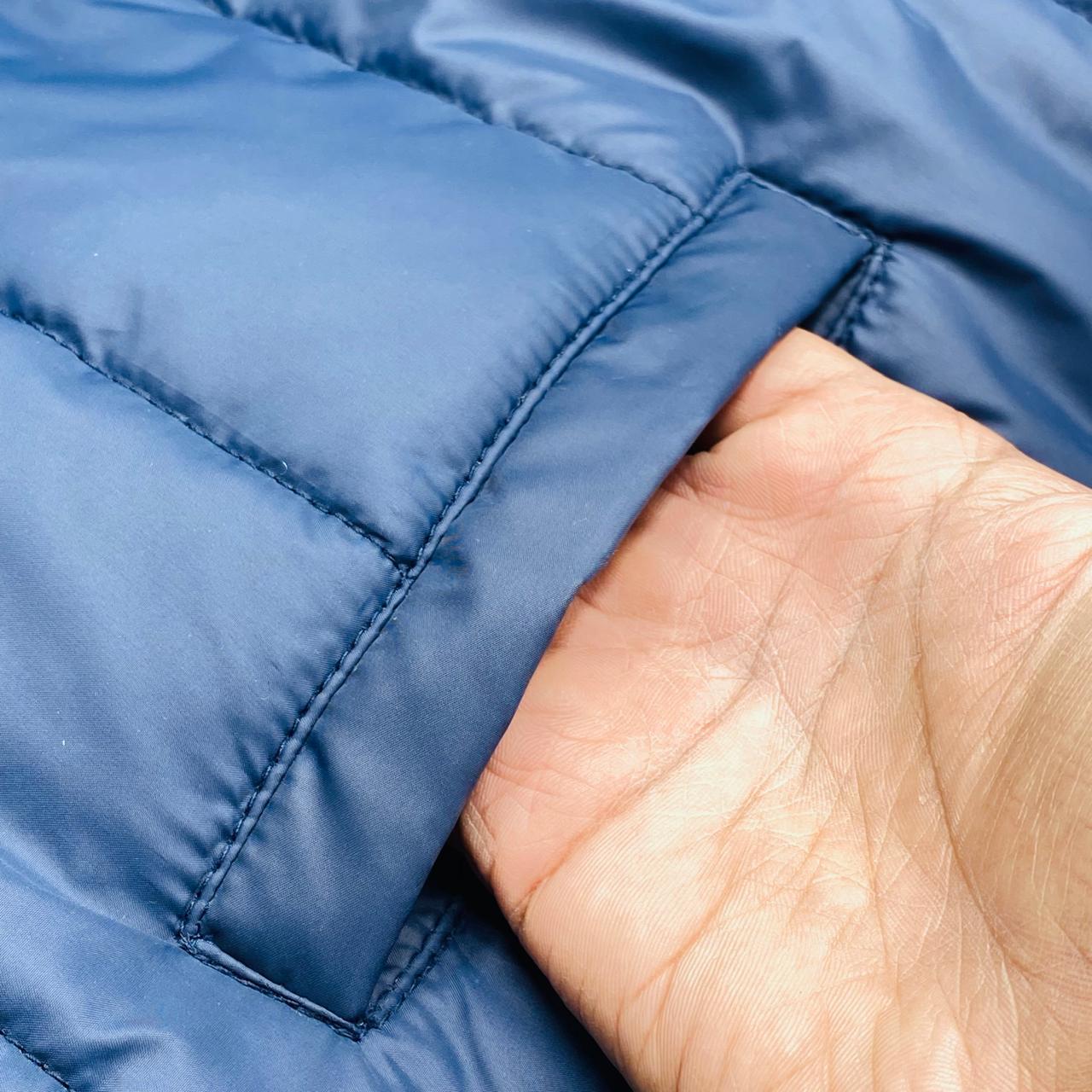 Blue Color Winter Puffer Jacket with 3 Pockets