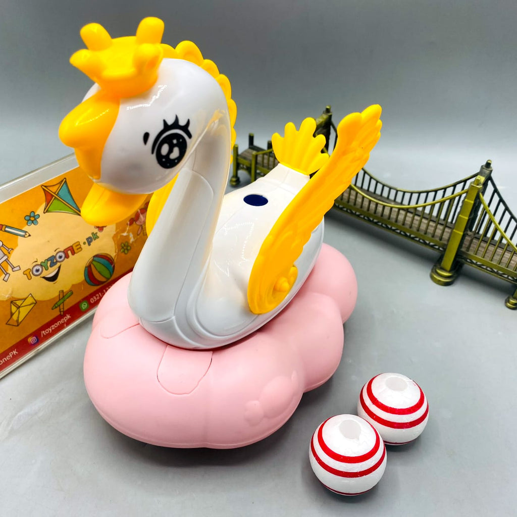 360 Rotate Floting Funny Swan With Light And Sound