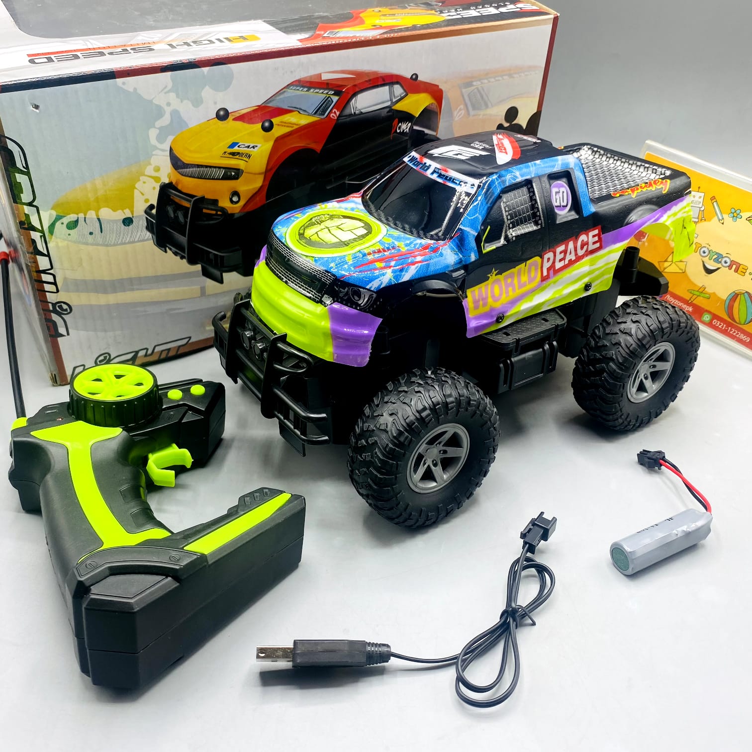 High Speed Remote Control Car With Light And Sound