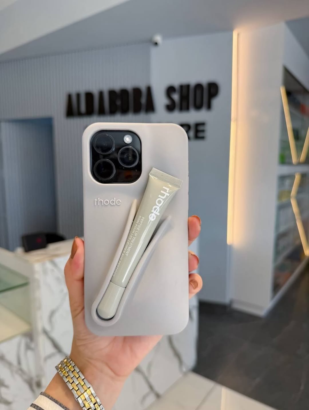 Rhode iPhone Case with Peptide Liptint