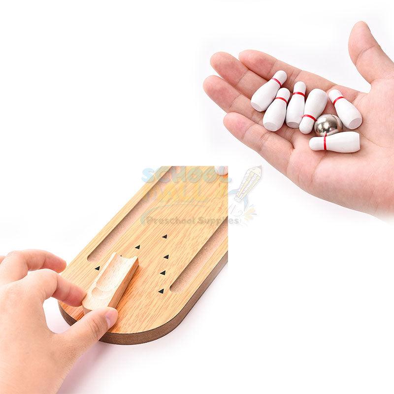 Wooden Bowling Spil Game
