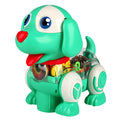 Transparent Gear Walking Dog Toy