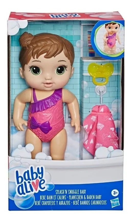 Barbie Alive Splash Snuggle Baby Doll
