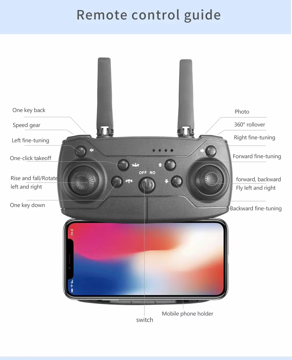 E88 Pro Foldable RC Drone With 1080 HD Camera