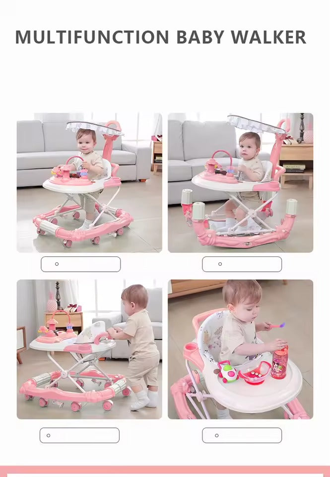 Multifunctional 3 in 1 Baby Walker with Rocker
