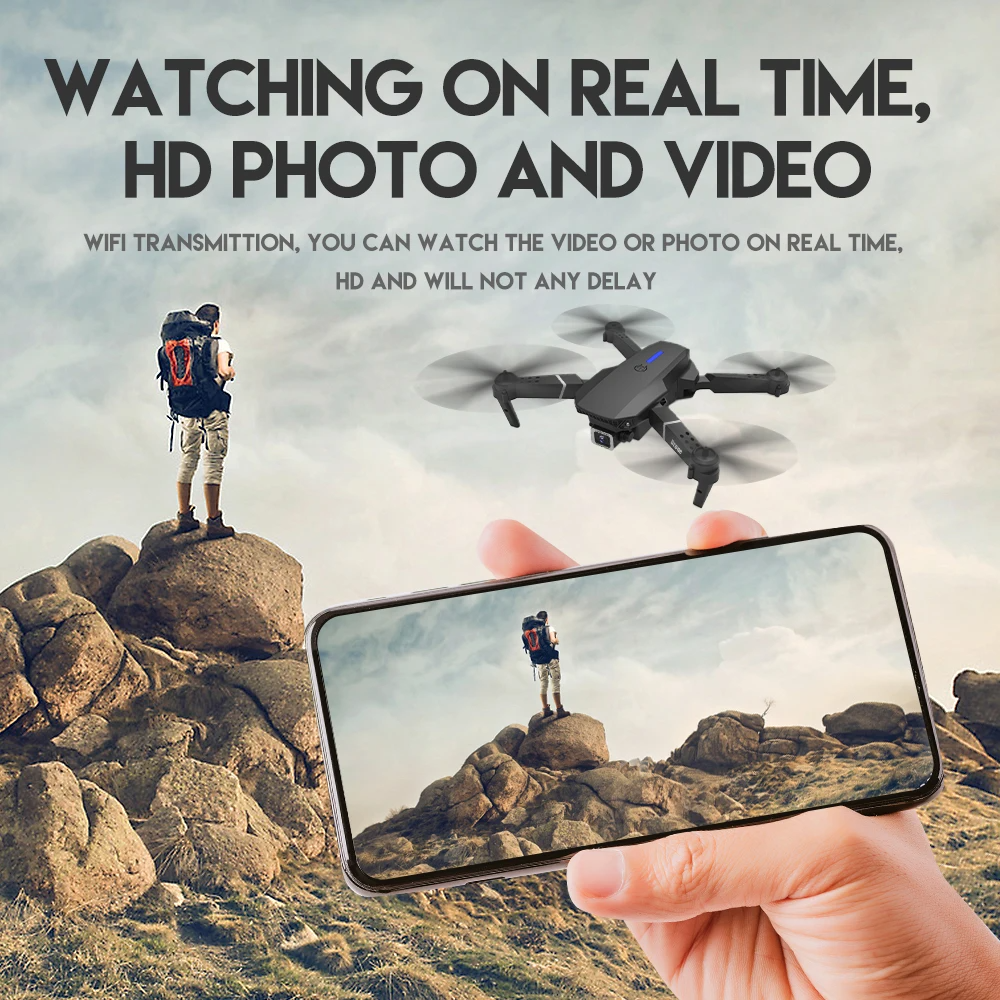 E88 Pro Foldable RC Drone With 1080 HD Camera