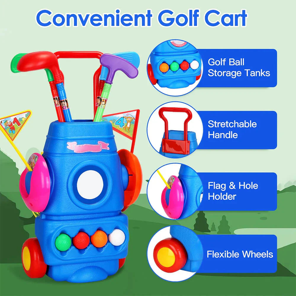 Indoor And Outdoor Golf Kit Play Set