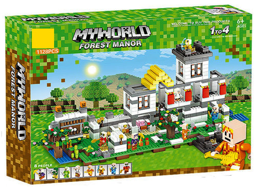1128-Piece My World Forest Manor Blocks set