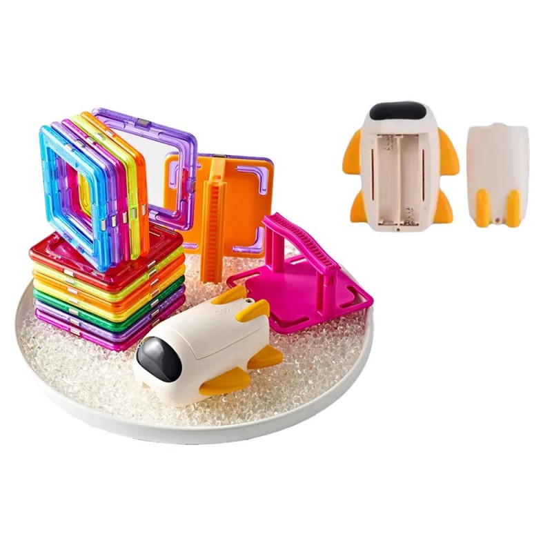 Magnetic Building Blocks Sky Plane Track Set