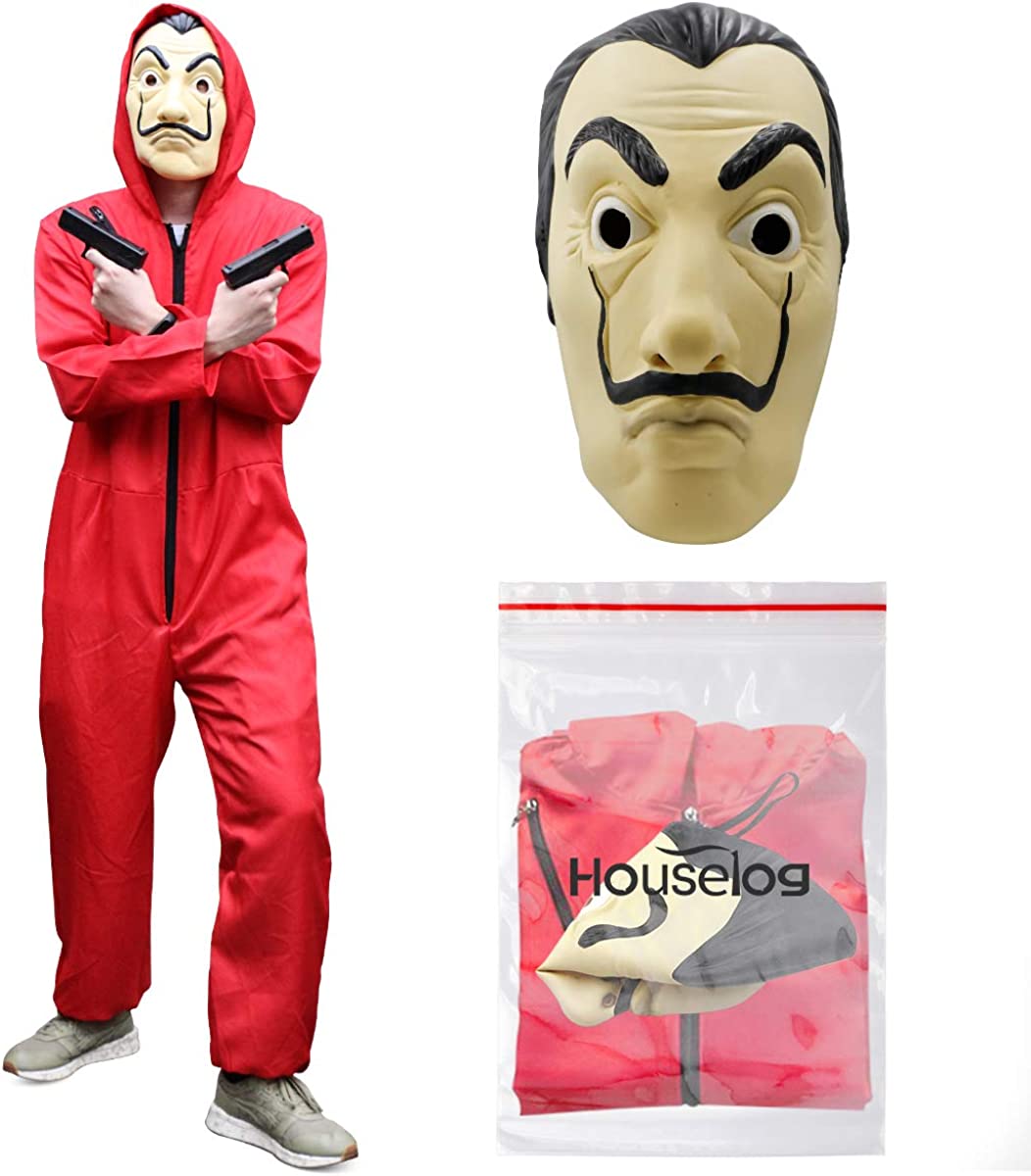 Money Heist Halloween Costumes with Mask