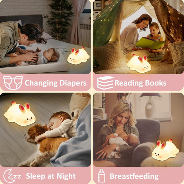 Silicone LED Night Light USB Rechargeable And Touch Control