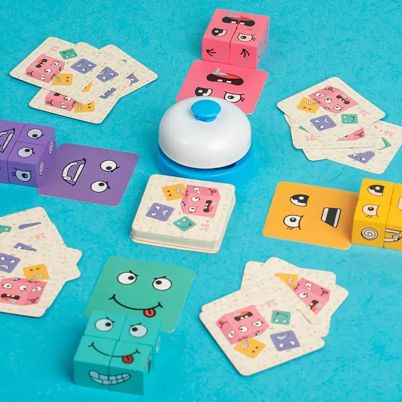 Multiplayer Fun Face Changing Puzzle Game